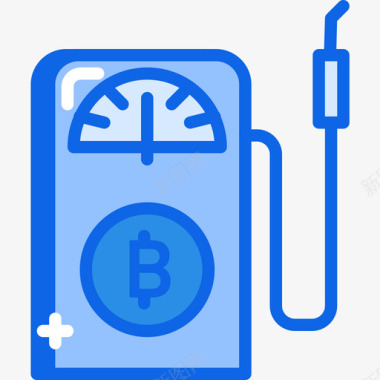 加油站加密4蓝色图标图标