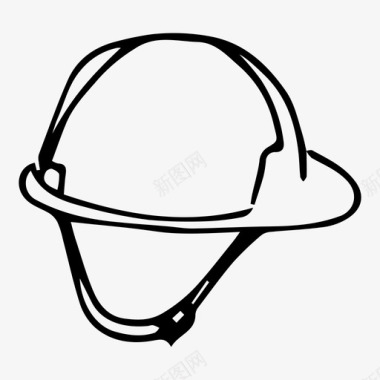 建筑头盔建筑安全帽图标图标