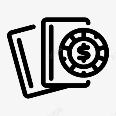 扑克纸牌赌场图标图标