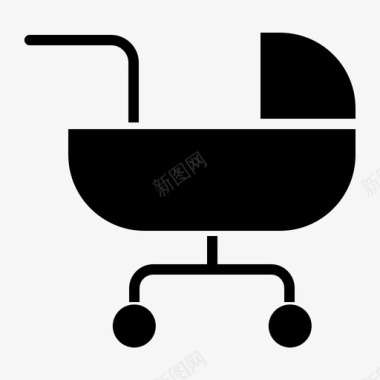 婴儿车孩子图标图标