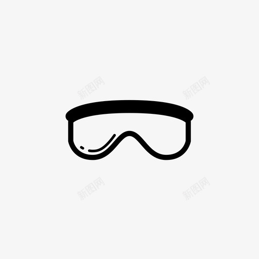 眼镜护目镜防护眼镜图标svg_新图网 https://ixintu.com 工具 护目镜 眼镜 设备 防护