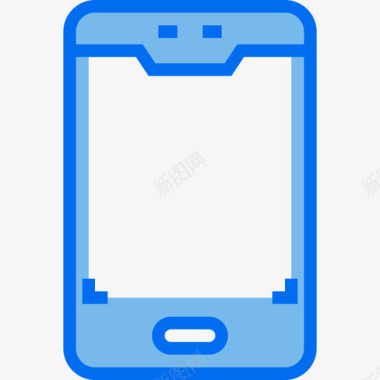 智能手机设备12蓝色图标图标