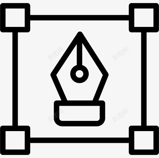 钢笔网页104线性图标svg_新图网 https://ixintu.com 线性 网页设计104 钢笔