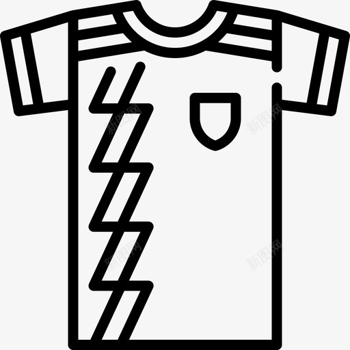 足球衫西班牙风格直线型图标svg_新图网 https://ixintu.com 球衫 直线 线型 西班牙 足球 风格
