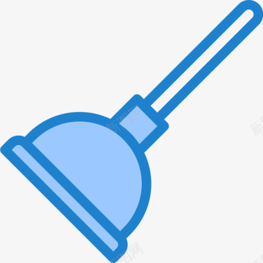 柱塞管道工工具10蓝色图标图标