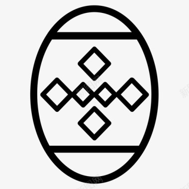 复活节彩蛋兔子嘉年华图标图标
