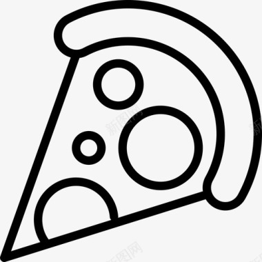 披萨片食品和饮料5直式图标图标