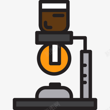 咖啡机咖啡54线性颜色图标图标