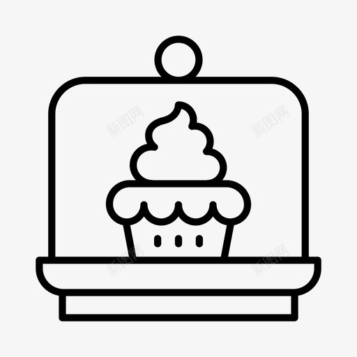 糕点杯形蛋糕甜点图标svg_新图网 https://ixintu.com 杯形蛋糕 甜点 糕点 食物 高茶