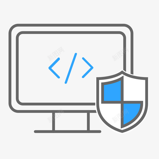 电脑防护svg_新图网 https://ixintu.com 电脑防护