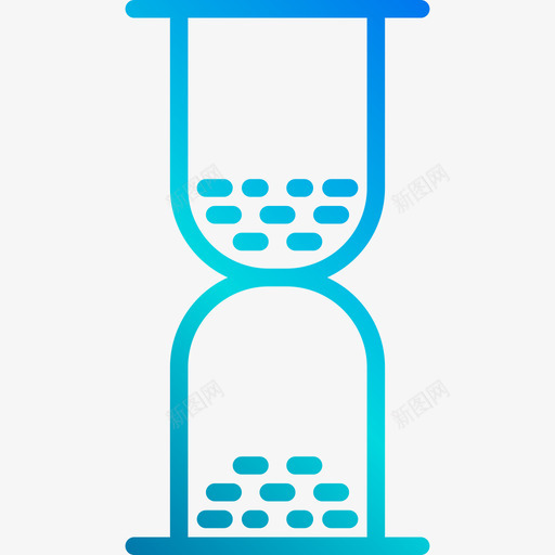 沙漏时间和地图2线性梯度图标svg_新图网 https://ixintu.com 时间和地图2 沙漏 线性梯度