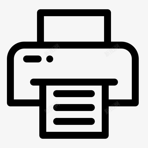 报告打印机办公设备图标svg_新图网 https://ixintu.com 办公设备 打印机 报告