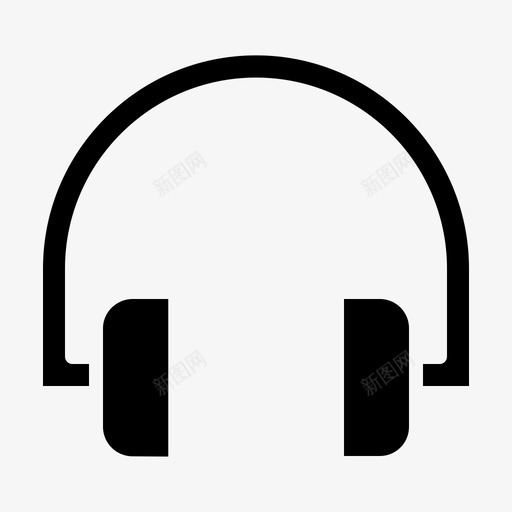 耳机音乐男士配件图标svg_新图网 https://ixintu.com 男士配件 耳机 音乐