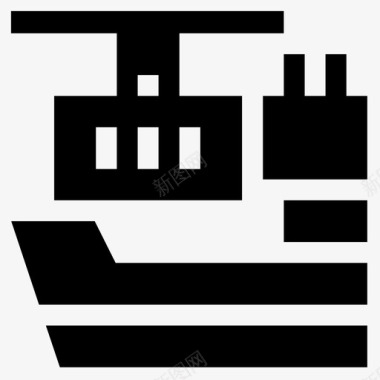 货船6号船满载图标图标