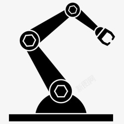工业40机器人学工业机器人机器人手臂图标高清图片