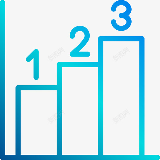 条形图数学3线性梯度图标svg_新图网 https://ixintu.com 数学3 条形图 线性梯度
