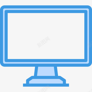 显示器计算机硬件12蓝色图标图标