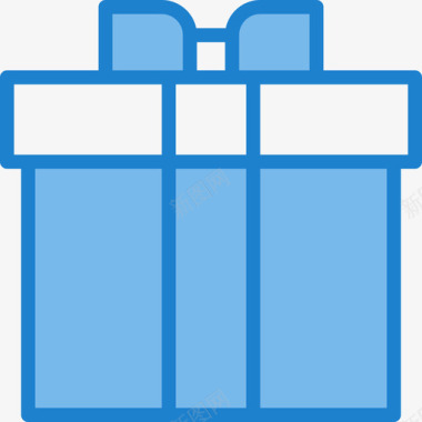 礼品购物104蓝色图标图标