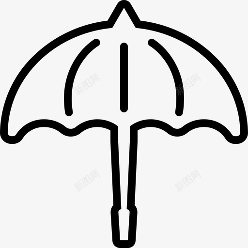 雨伞防护雨天图标svg_新图网 https://ixintu.com 天气 安全 防护 雨伞 雨天