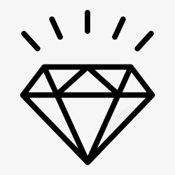 奢侈品标志钻石珠宝奢侈品图标高清图片