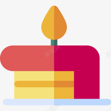 生日蛋糕生日派对平面图标图标