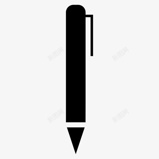 笔圆珠笔办公设备图标svg_新图网 https://ixintu.com 办公设备 圆珠笔 笔 笔图标