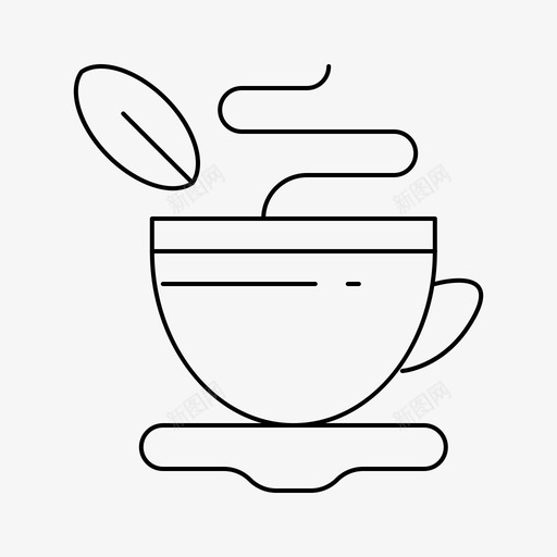 茶咖啡杯子图标svg_新图网 https://ixintu.com 咖啡 杯子 热的 网络界面feb系列v4 茶 马克杯