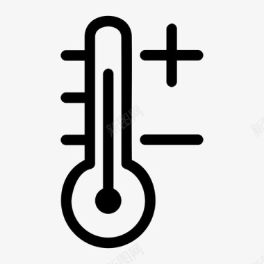 温度计气候室温图标图标