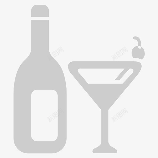 酒水券图标svg_新图网 https://ixintu.com 酒水券图标