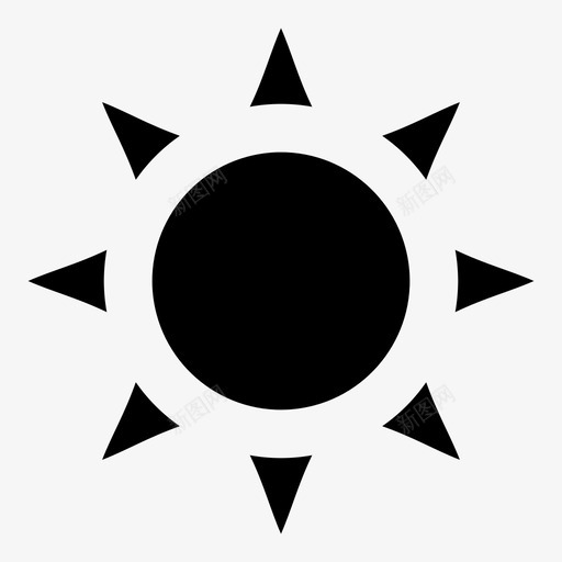 太阳日光白天图标svg_新图网 https://ixintu.com 天气 太阳 日光 日落 时钟 显示器 电话 白天 礼物 账户 阳光