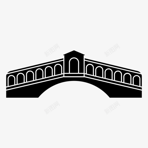 意大利维尼亚尔塔大桥世界著名的地标建筑图标svg_新图网 https://ixintu.com 世界著名的地标建筑 小熊维尼 意大利维尼亚尔塔大桥