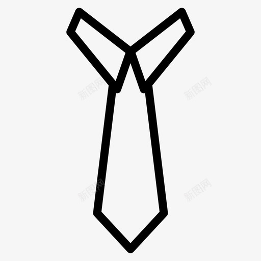 领带配件男士配件图标svg_新图网 https://ixintu.com 男士配件 配件 领带