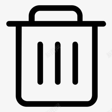 账户设置-垃圾箱图标