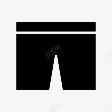 裤子短裤节日标志图标图标