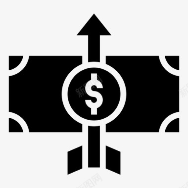 价值现金财务图标图标