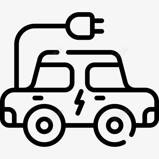 电动汽车回收6线性图标svg_新图网 https://ixintu.com 回收6 电动汽车 线性