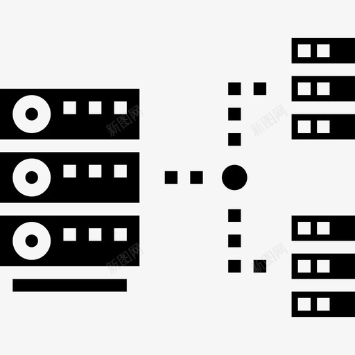 服务器网络和数据库21填充图标svg_新图网 https://ixintu.com 填充 服务器 网络和数据库21