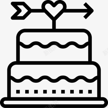 结婚蛋糕庆典12直系图标图标