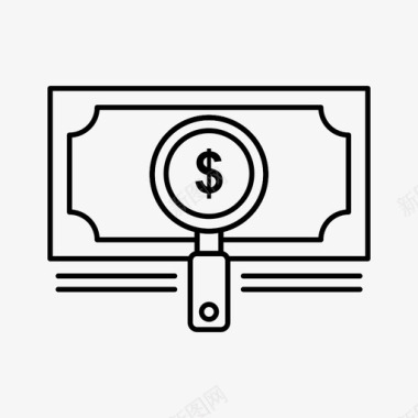 货币美元基金图标图标