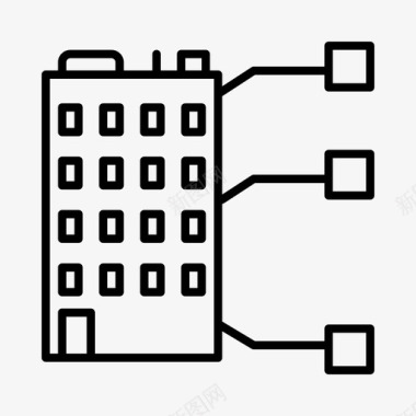 建筑规范公寓蓝图图标图标