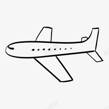 飞机航空公司波音图标图标