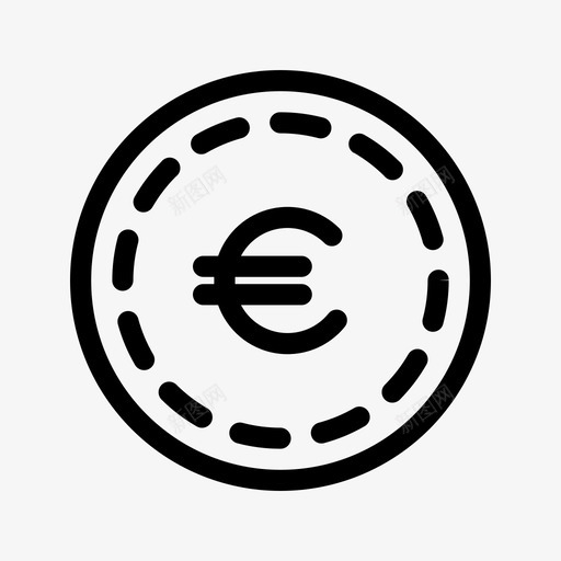 欧元硬币现金欧洲图标svg_新图网 https://ixintu.com 基本概述业务 欧元硬币 欧洲 现金 货币
