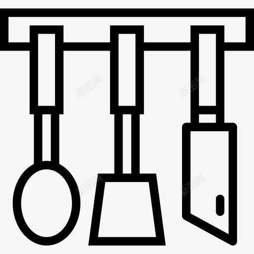 器具厨房工具17线性图标svg_新图网 https://ixintu.com 厨房工具17 器具 线性