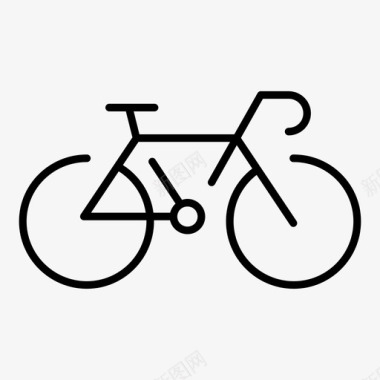 自行车车头运输图标图标