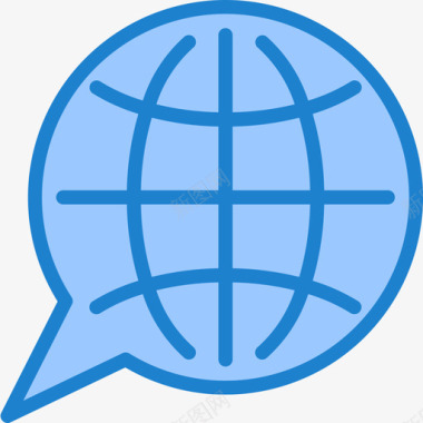 全球搜索引擎优化和在线营销19蓝色图标图标