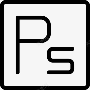 Photoshoplogos5线性图标图标