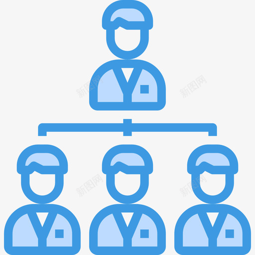 层级结构企业管理34蓝色图标svg_新图网 https://ixintu.com 企业管理 层级 结构 蓝色
