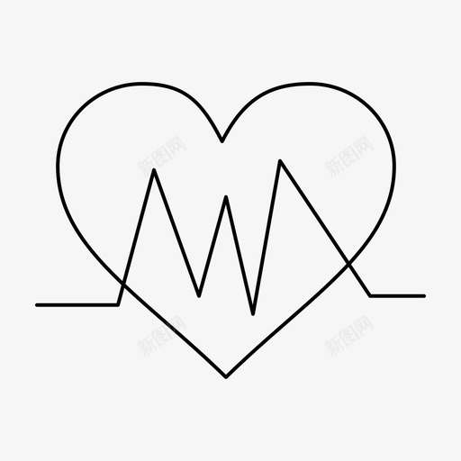 医疗心脏心跳图标svg_新图网 https://ixintu.com 2月 v3 医疗 心脏 心跳 收集 界面 网络 脉搏