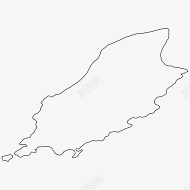 马恩岛边界国家图标图标