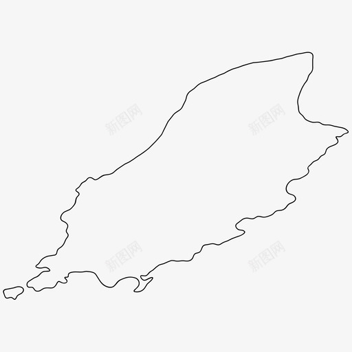 马恩岛边界国家图标svg_新图网 https://ixintu.com 世界 世界各国 国家 轮廓 边界 马恩岛